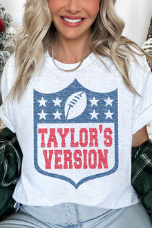  Taylors Version Football Oversized Graphic Tee - [product_category], Minx Boutique-Southbury