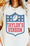 Taylors Version Football Oversized Graphic Tee - [product_category], Minx Boutique-Southbury