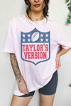 Taylors Version Football Oversized Graphic Tee - [product_category], Minx Boutique-Southbury