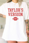 TAYLORS VERSION FOOTBALL OVERSIZED GRAPHIC TEE - [product_category], Minx Boutique-Southbury