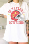 Go Taylors Boyfriend Football Oversized Tee - [product_category], Minx Boutique-Southbury