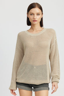  CROCHET LONG SLEEVE TOP - [product_category], Minx Boutique-Southbury