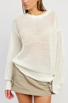 CROCHET LONG SLEEVE TOP - [product_category], Minx Boutique-Southbury