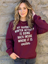 My Favorite Winter Activity Sweatshirt - Online Only - [product_category], Minx Boutique-Southbury