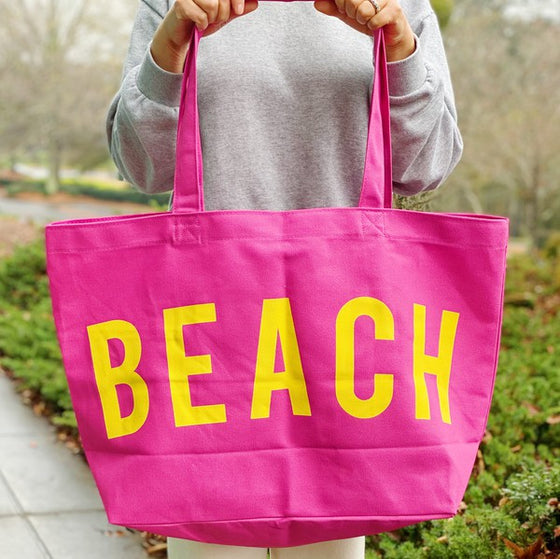 Beach Canvas Tote - [product_category], Minx Boutique-Southbury