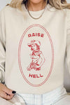 Raise Hell Country Cowgirl Graphic Sweatshirt - [product_category], Minx Boutique-Southbury