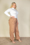 Plus Size Drawstring Waist Parachute Pants -Online Only - [product_category], Minx Boutique-Southbury