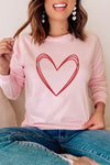 Heart Valentine's Day Comfort Colors Long Sleeve