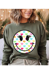 Smiley Face FLEECE SWEATSHIRT - [product_category], Minx Boutique-Southbury