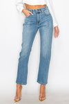 Plus Size Tummy Control High Rise Straight Jeans - [product_category], Minx Boutique-Southbury
