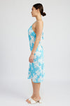 V NECK FLORAL DRESS WITH OPEN BACK - [product_category], Minx Boutique-Southbury