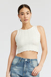 RIB CROPPED TANK TOP - [product_category], Minx Boutique-Southbury