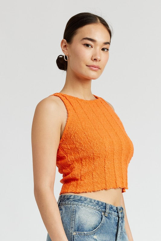 RIB CROPPED TANK TOP - [product_category], Minx Boutique-Southbury