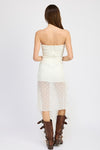 LACE TUBE DRESS WTIH RUFFLE DETAIL - [product_category], Minx Boutique-Southbury