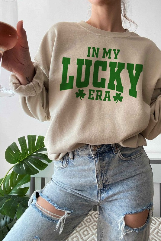 IN MY LUCKY ERA ST PATRICKS GRAPHIC SWEATSHIRT - [product_category], Minx Boutique-Southbury