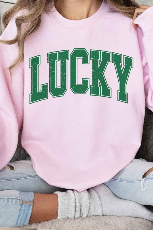 LUCKY ST PATRICKS DAY GRAPHIC SWEATSHIRT - [product_category], Minx Boutique-Southbury