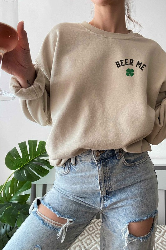 BEER ME ST PATRICKS GRAPHIC SWEATSHIRT - [product_category], Minx Boutique-Southbury