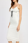 White Pointelle Rib Sleeveless Dress, Minx Boutique-Southbury, [product tags]