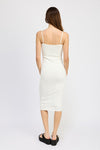 White Pointelle Rib Sleeveless Dress, Minx Boutique-Southbury, [product tags]