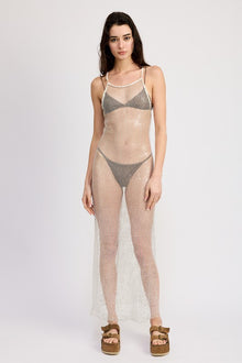  Fish Net Halter Maxi Dress, Minx Boutique-Southbury, [product tags]
