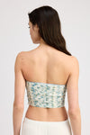 FLORAL PRINT SHIRRED TUBE TOP, Minx Boutique-Southbury, [product tags]