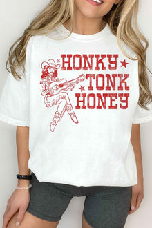  HONKY TONK HONEY WESTERN GRAPHIC TEE, Minx Boutique-Southbury, [product tags]