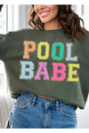 Pool Babe Oversized Graphic Fleece Sweatshirts, Minx Boutique-Southbury, [product tags]