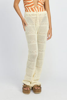  CROCHET PANTS WITH DRAWSTRINGS, Minx Boutique-Southbury, [product tags]