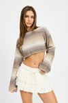 OMBRE CROPPED SHRUG TOP, Minx Boutique-Southbury, [product tags]