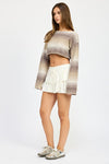 OMBRE CROPPED SHRUG TOP, Minx Boutique-Southbury, [product tags]