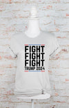 Fight Fight Fight Trump 2024 Graphic Tee, Minx Boutique-Southbury, [product tags]