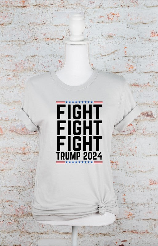 Fight Fight Fight Trump 2024 Graphic Tee, Minx Boutique-Southbury, [product tags]