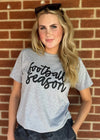 Cursive Football Season Graphic Tee, Minx Boutique-Southbury, [product tags]