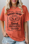 Donald Trump USA President Heavy Cotton Tee