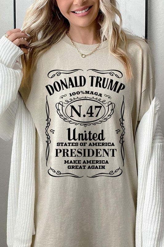 Donald Trump USA President Heavy Cotton Tee