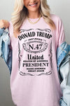 Donald Trump USA President Heavy Cotton Tee