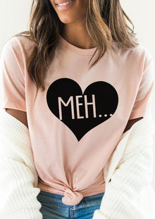  Meh Black Heart Valentines PLUS SIZE Graphic Tee - [product_category], Minx Boutique-Southbury