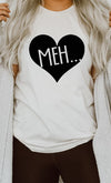 Meh Black Heart Valentines Graphic Tee - [product_category], Minx Boutique-Southbury