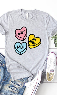  Sarcastic Candy Hearts Graphic Tee PLUS - [product_category], Minx Boutique-Southbury
