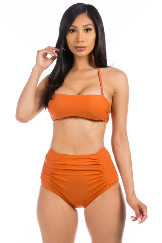HIGH WAISTED TWO PIECE SWIMSUIT, Minx Boutique-Southbury, [product tags]