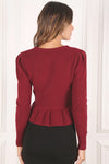 Peplum sweater top - [product_category], Minx Boutique-Southbury
