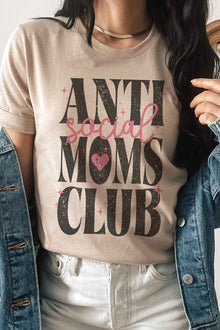  ANTI SOCIAL MOMS CLUB Graphic Tee, Minx Boutique-Southbury, [product tags]
