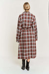 Plaid Print Collar Long Shirt Dress PLUS - [product_category], Minx Boutique-Southbury