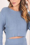 Ribbed knit crop top and skirt set - [product_category], Minx Boutique-Southbury