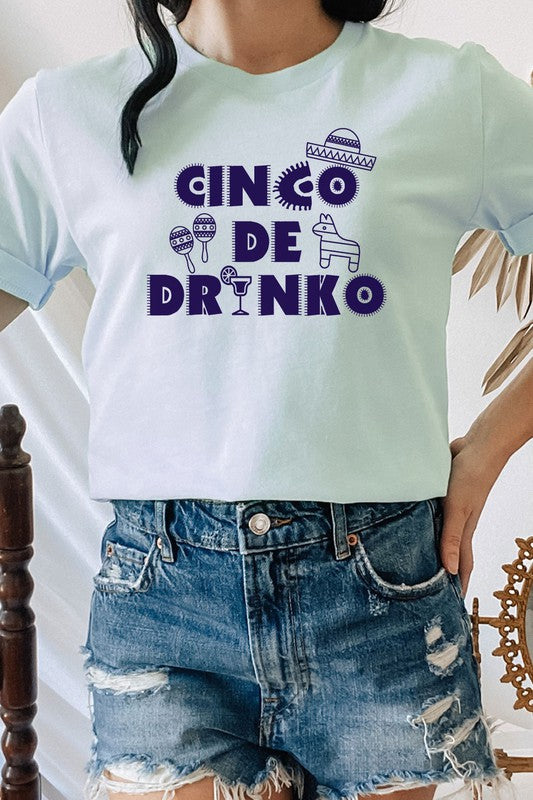 Cinco De Drinko Party Celebration Graphic Tee - [product_category], Minx Boutique-Southbury