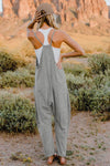 Double Take Full Size V-Neck Sleeveless Jumpsuit with Pockets, Minx Boutique-Southbury, [product tags]