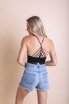 High Neck Crochet Lace Trim Bralette, Minx Boutique-Southbury, [product tags]