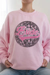 BRIDE DISCO BALL Graphic Sweatshirt, Minx Boutique-Southbury, [product tags]