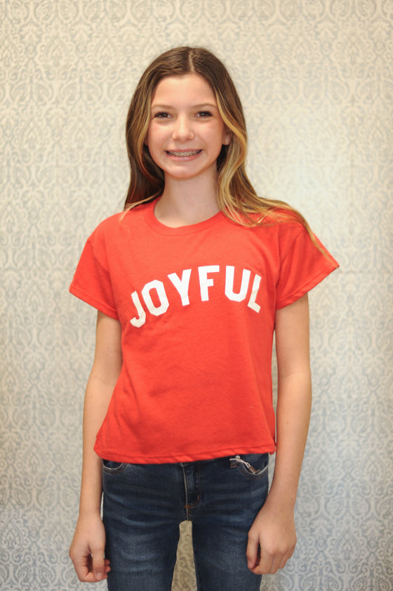 Joyful Cropped TShirt - Girls - [product_category], Minx Boutique-Southbury