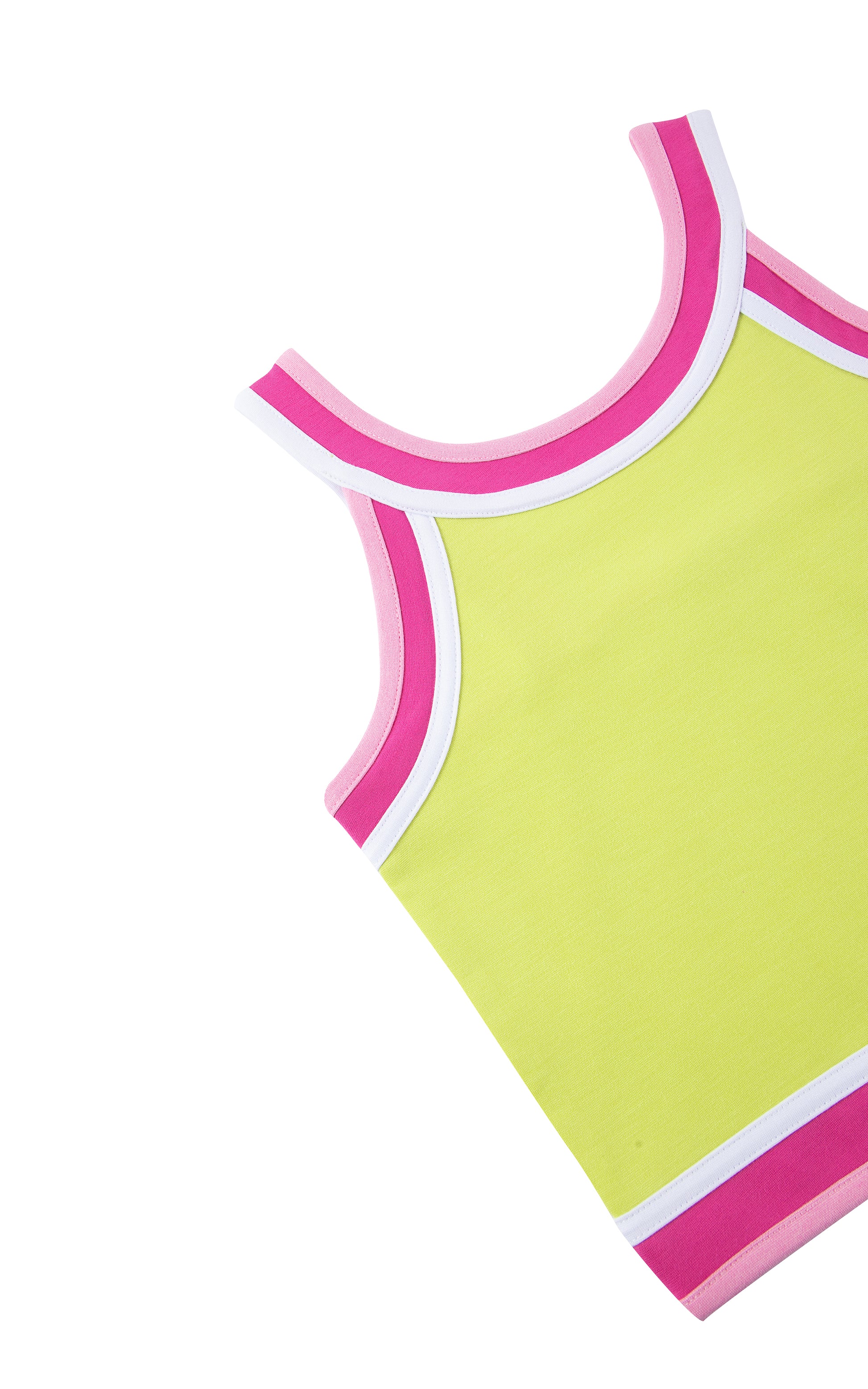 Habitual Girl Neon Contrast Trim Tank Top Top